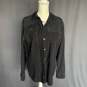 Grunge utility y2k button up